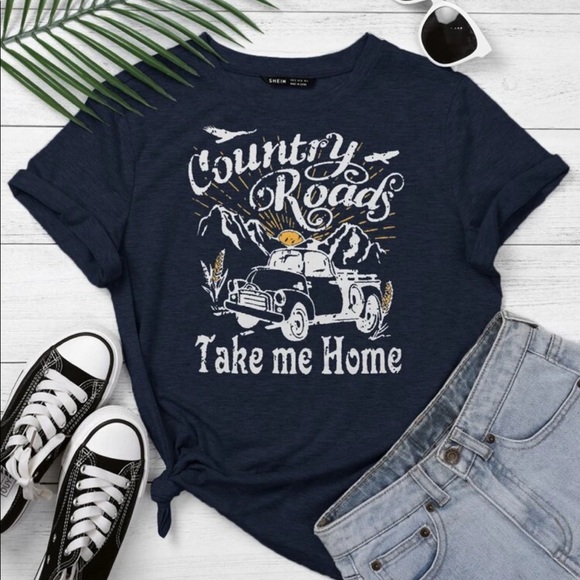 Country Roads Graphic Tee - Picture 1 of 4